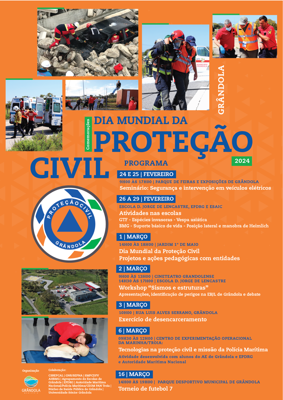 Grândola assinala o Dia Mundial da Proteção Civil com 3 semanas de atividades
