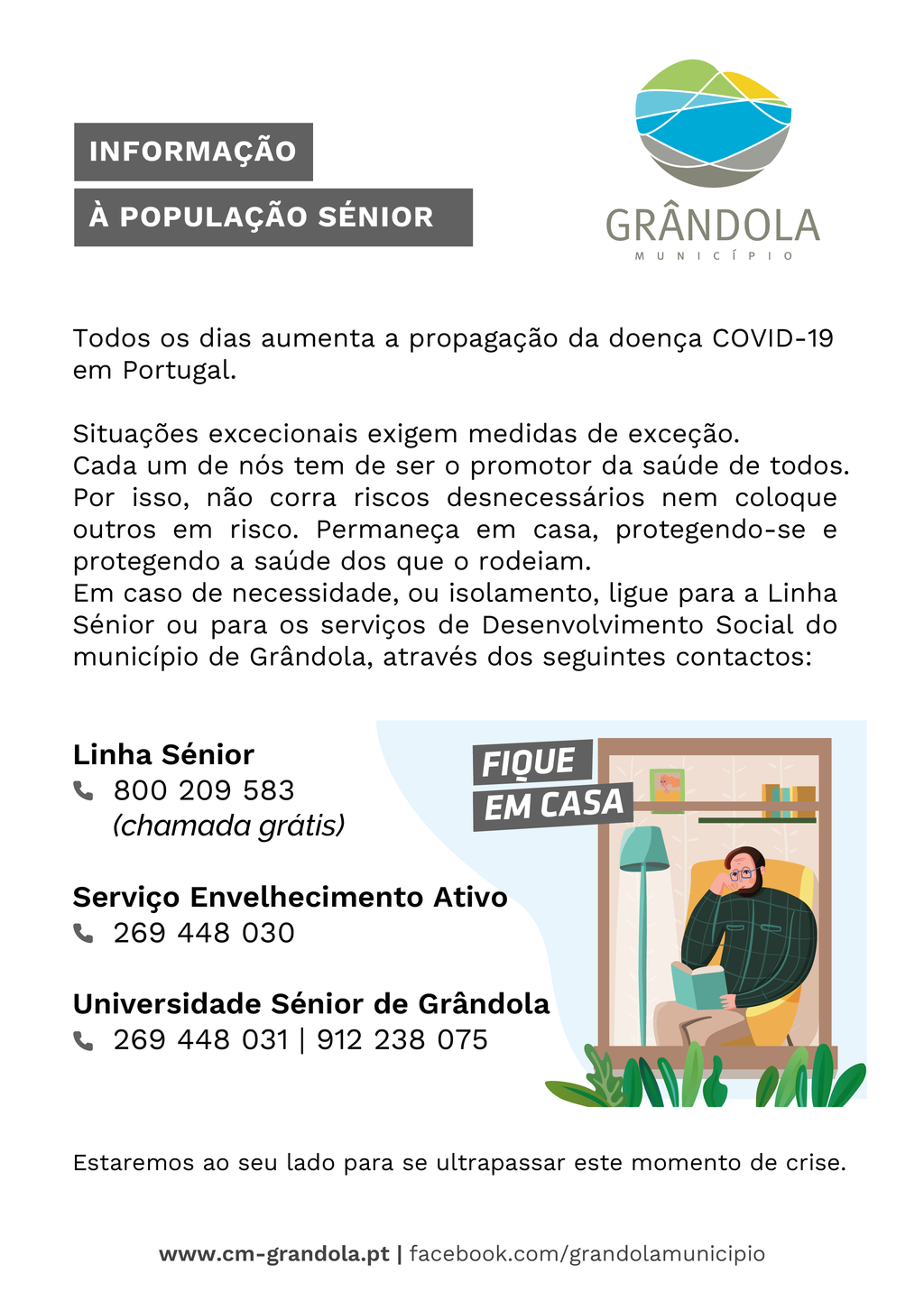 COVID 19 - Informação à População Sénior