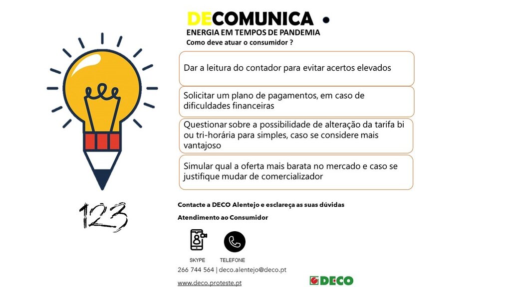 DECO Comunica - Energia em tempo de pandemia | Como deve atuar o consumidor?