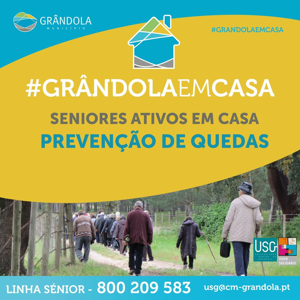 #GRANDOLAEMCASA ... Seniores ativos em casa - Prevenção de quedas
