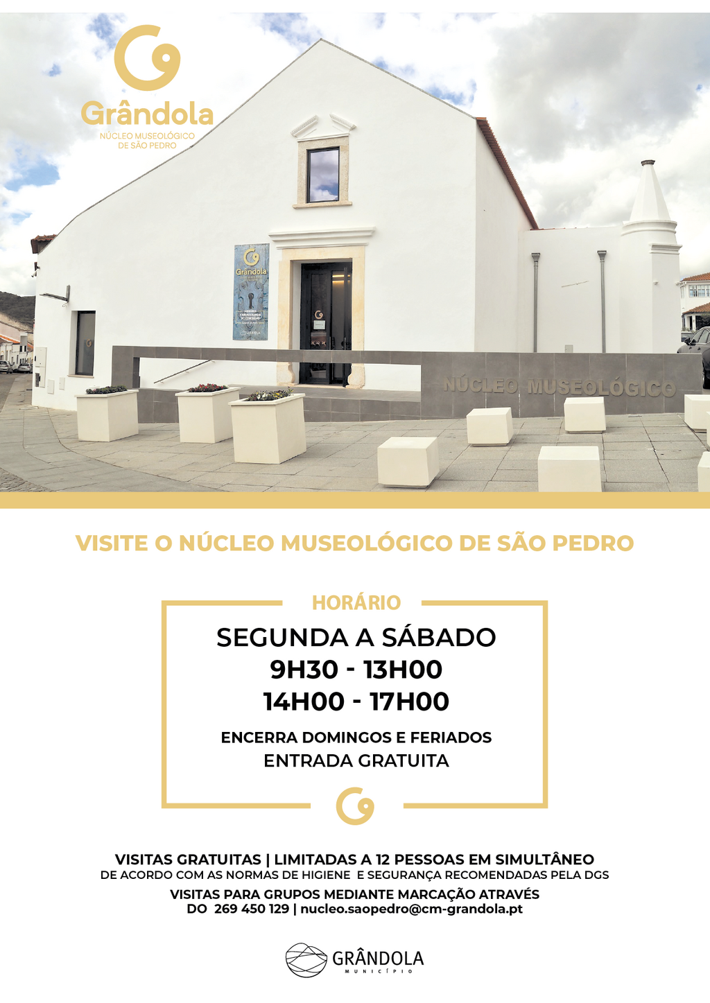 Horário do Núcleo Museológico de São Pedro
