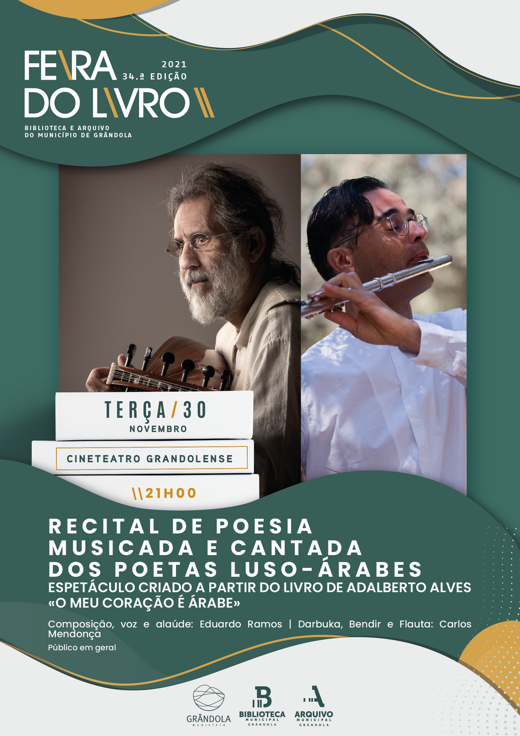 Recital de poesia musicada e cantada dos poetas Luso-Árabes