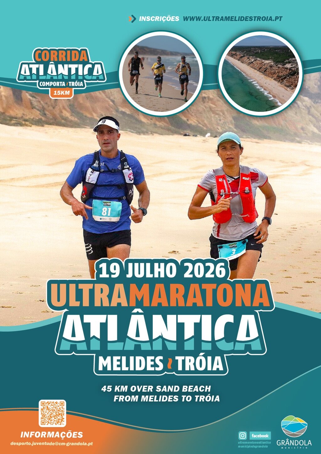 DESPORTO | Ultra Maratona Atlântica Melides - Troia || Corrida Atlântica Comporta - Troia