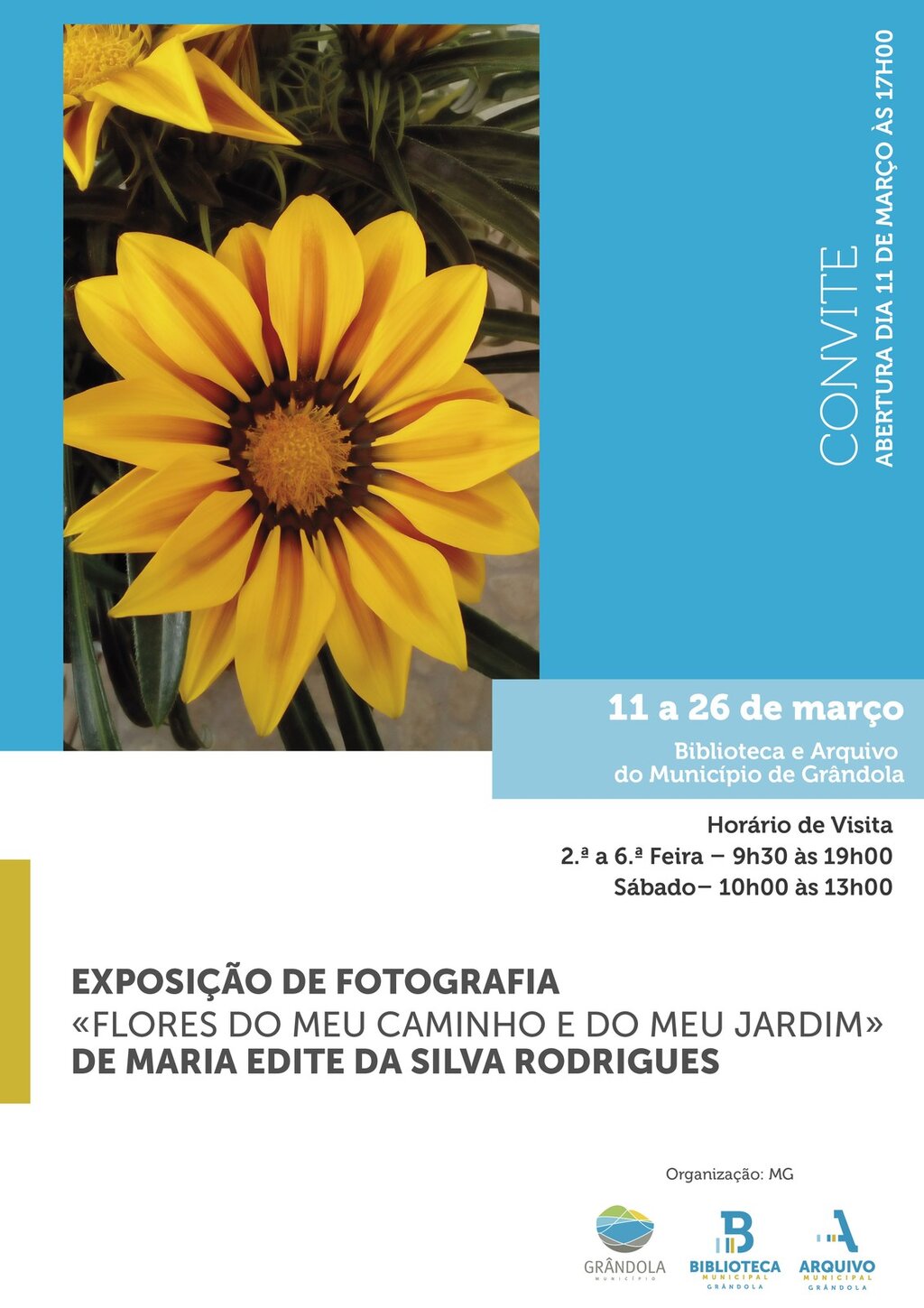 Exposição de fotografia | « Flores do meu caminho e do meu jardim »