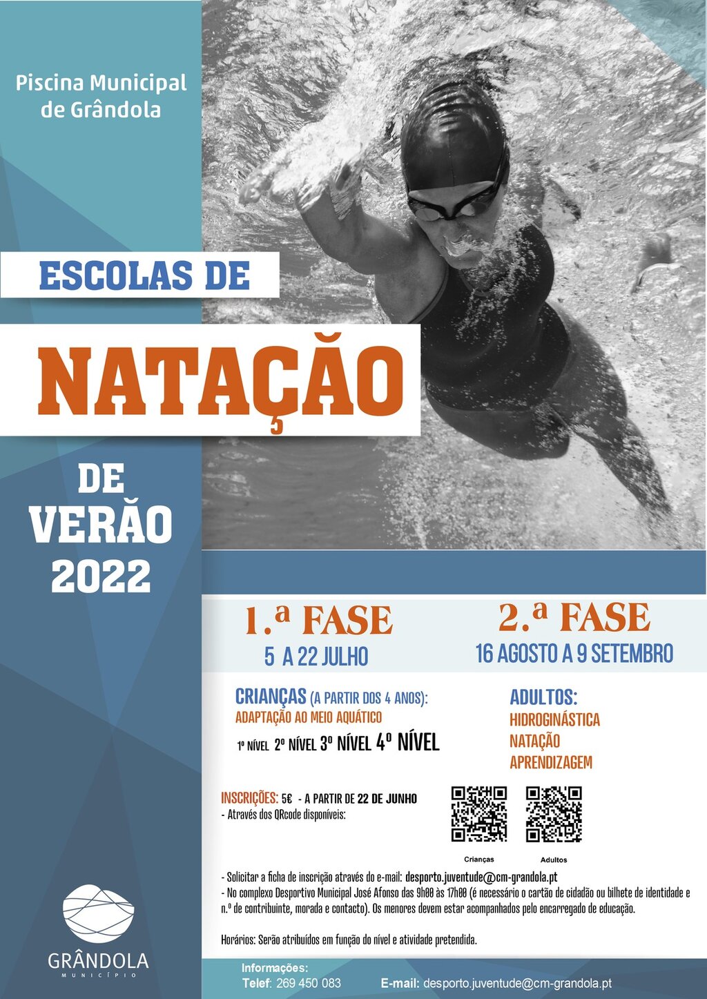 Escolas de Natação de Verão 2022 | Inscrições abertas