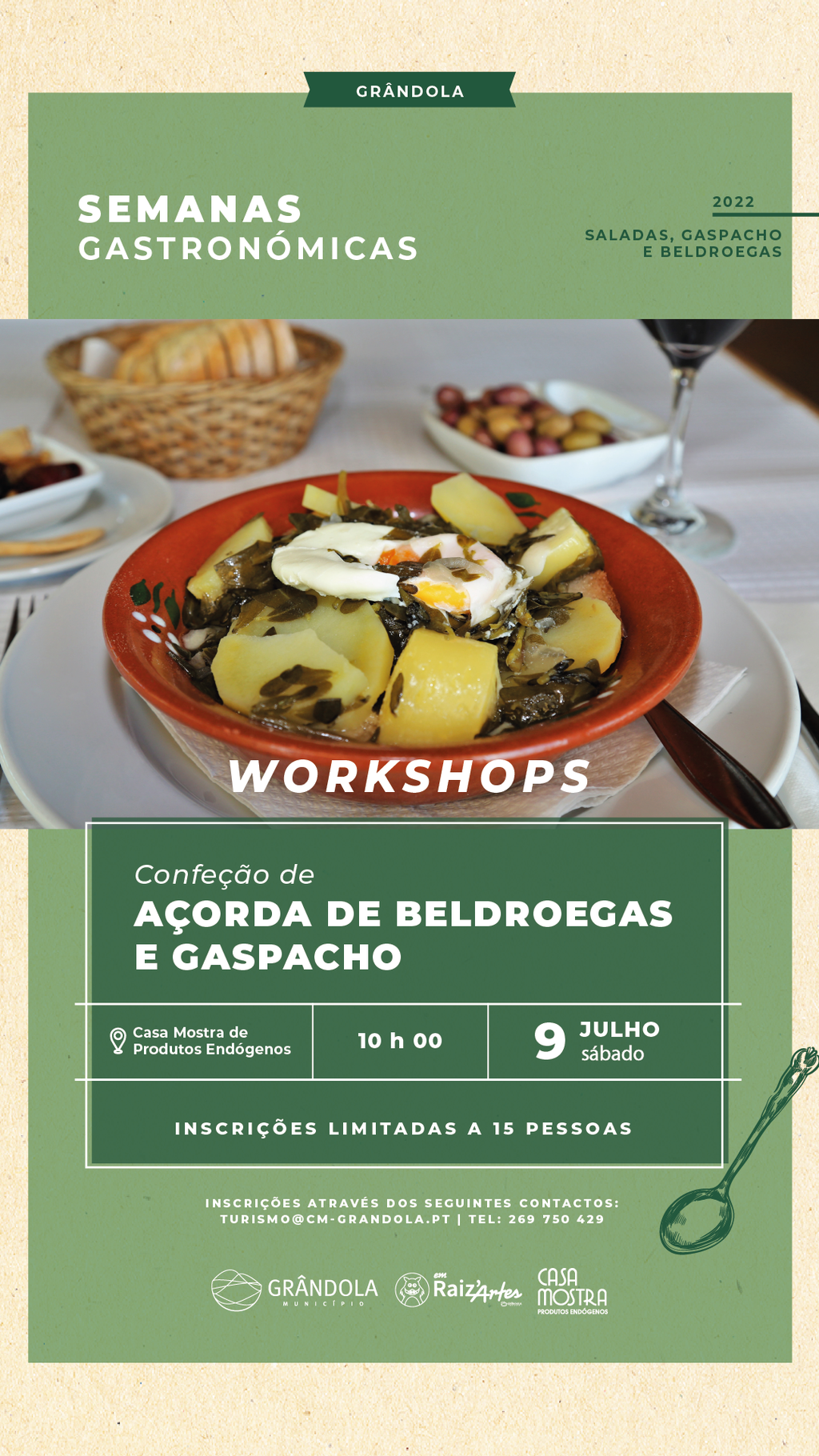 Workshop | Confeção de Açorda de Beldroegas e Gaspacho