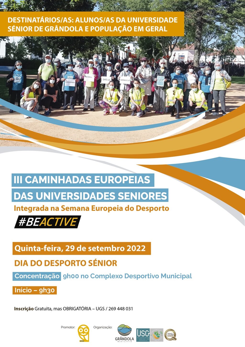 #BEACTIVE | III Caminhadas Europeias das Universidades Seniores