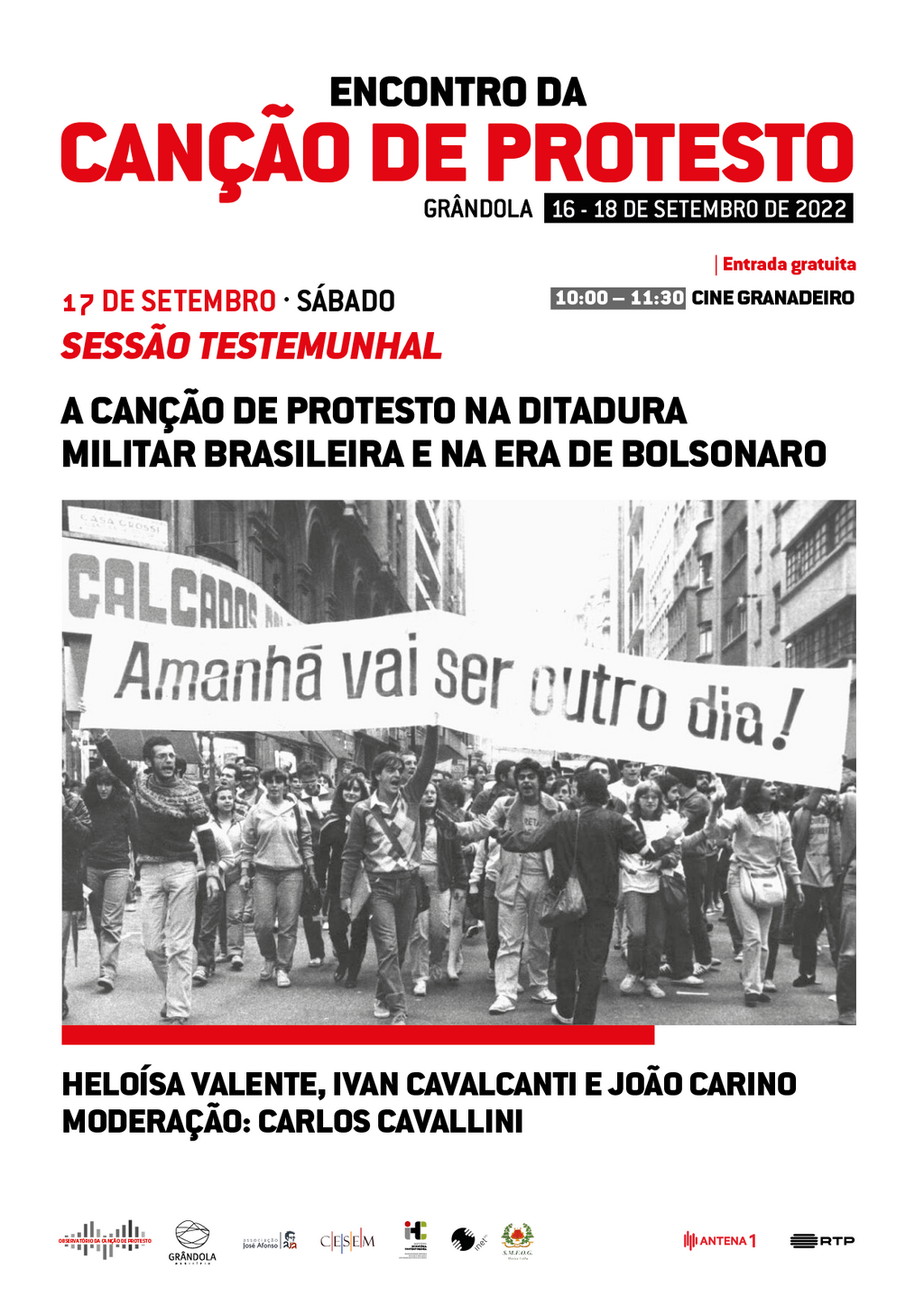 MÚSICA, CULTURA, EXPOSIÇÕES | Encontro da Canção de Protesto » Sessão testemunhal: A Canção de Pr...