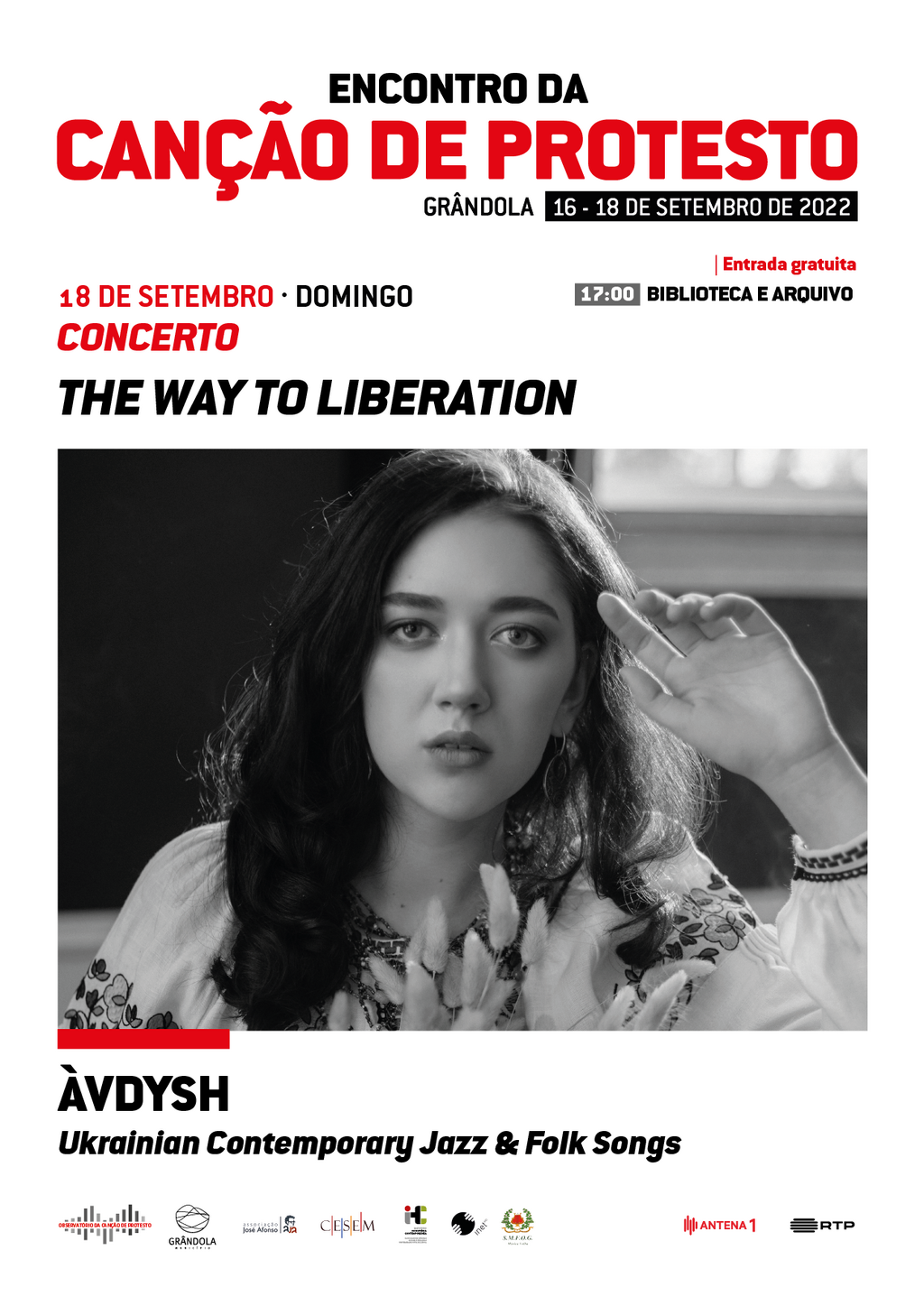 MÚSICA, CULTURA, EXPOSIÇÕES | Encontro da Canção de Protesto » Concerto: Tha Way to Liberation