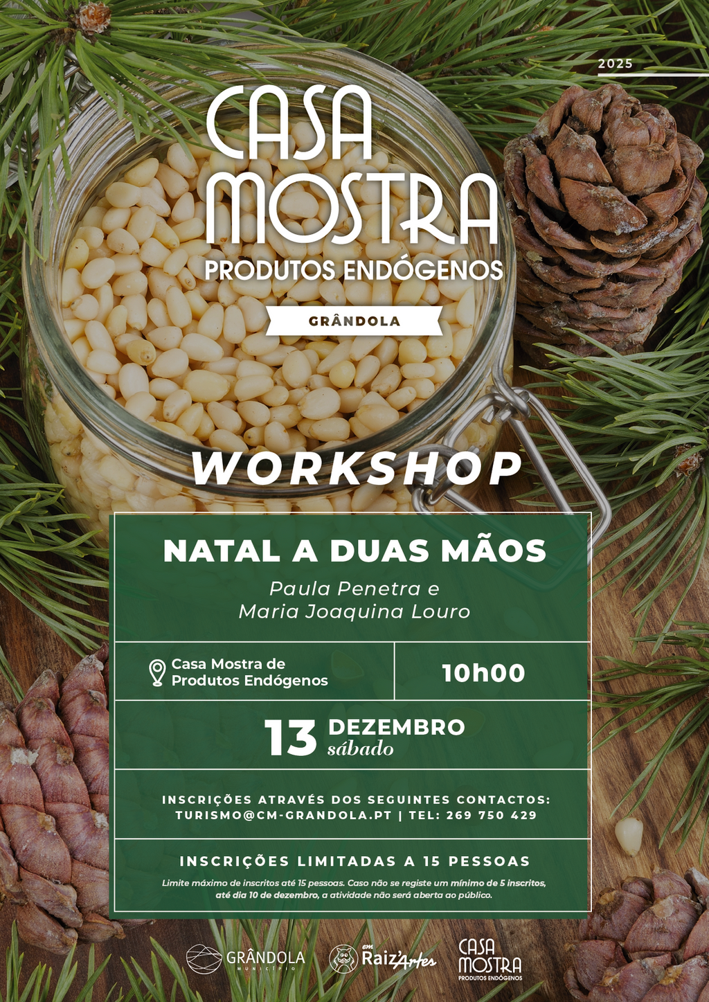 WORKSHOP | "Natal a Duas Mãos" - Casa Mostra de Produtos Endógenos