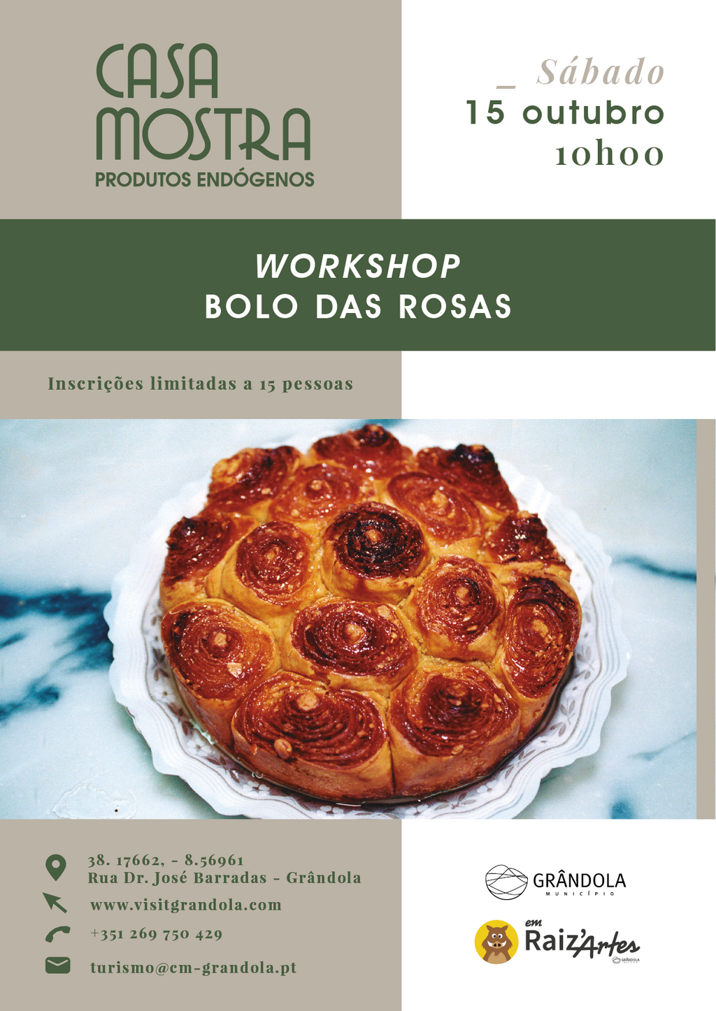 WORKSHOP | Bolos das Rosas