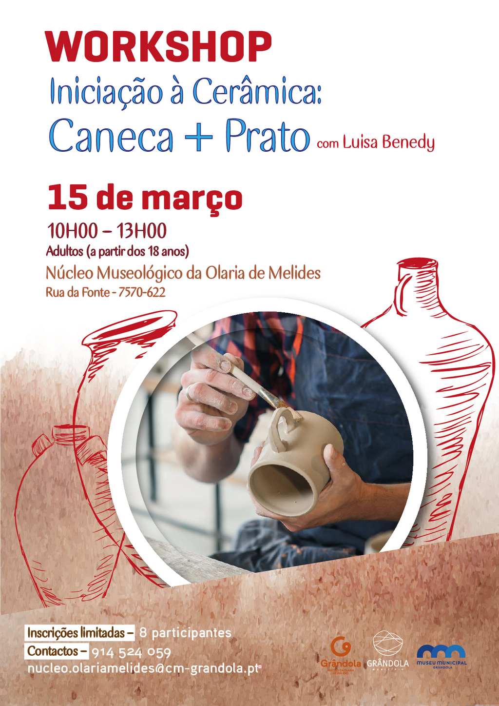 WORKSHOP | Iniciação à Cerâmica » Caneca + prato com Luísa Benedy 