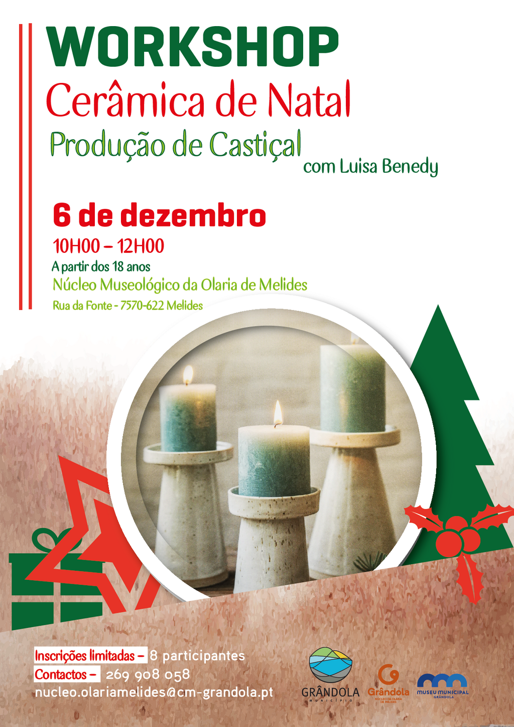 WORKSHOP | Cerâmica de Natal » Produção de castiçal com Luísa Benedy 