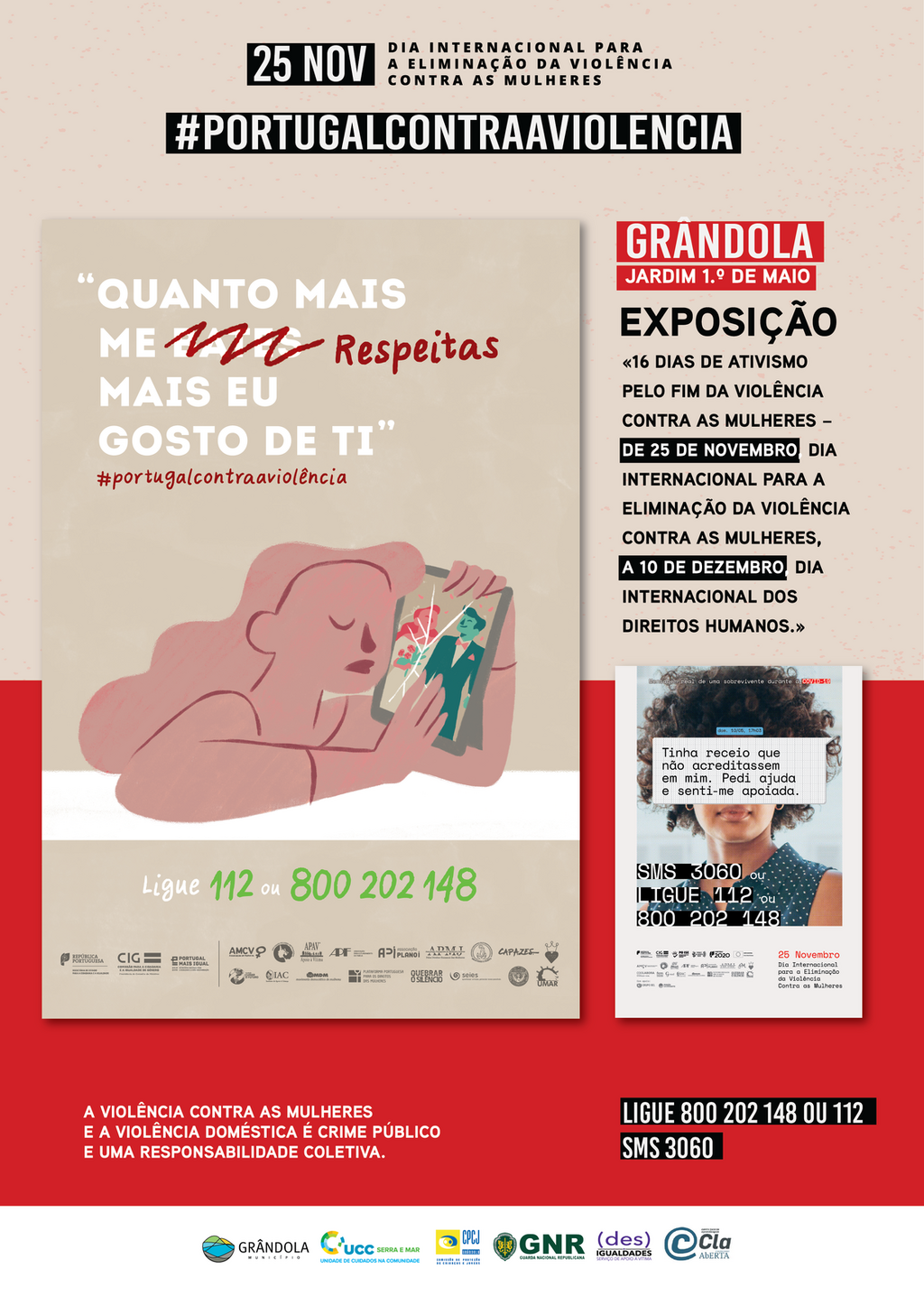 Exposição - 16 Dias de Ativismo pelo Fim da Violência Contra as Mulheres 