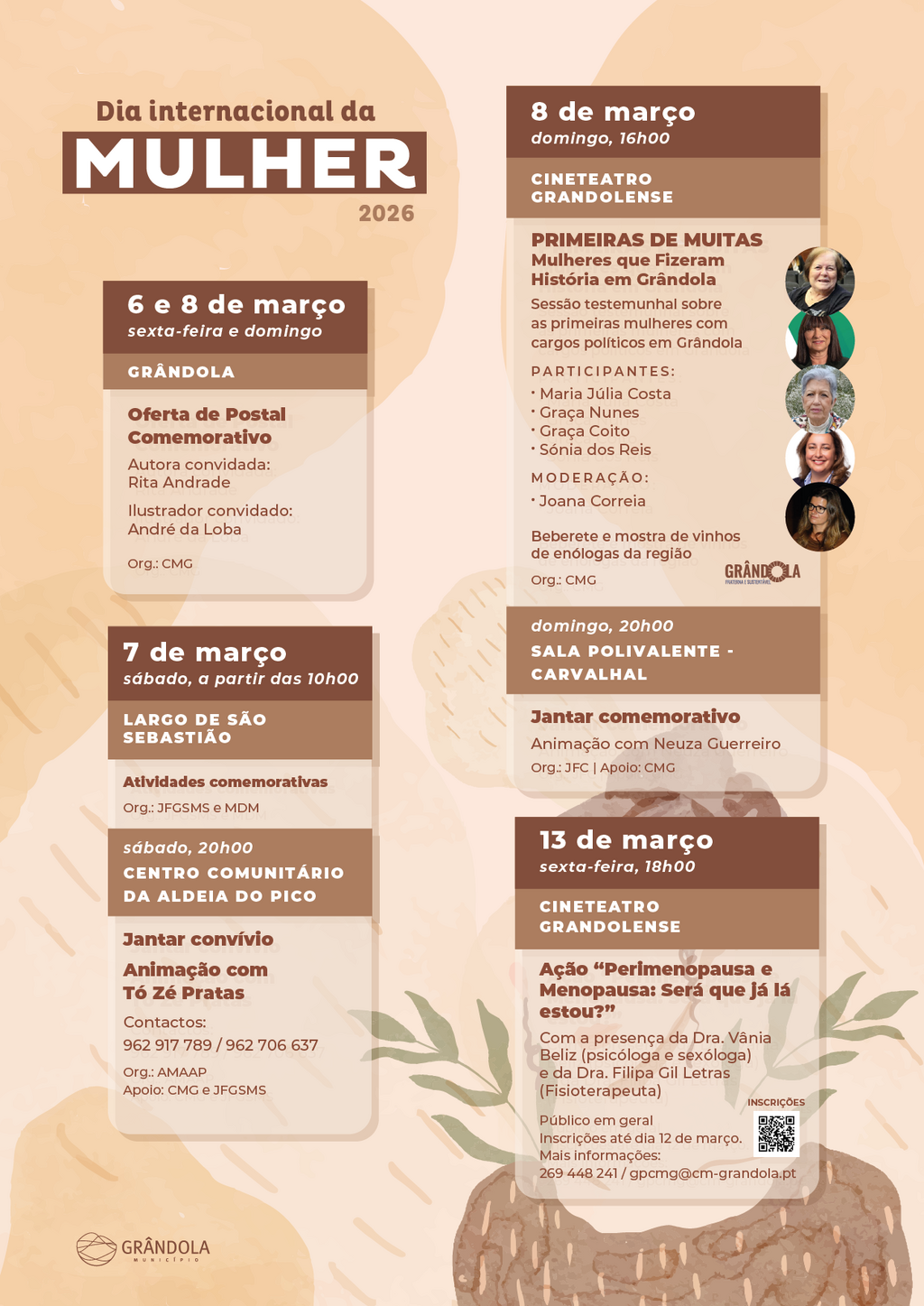 COMEMORAÇÕES | Dia Internacional da Mulher » Programa