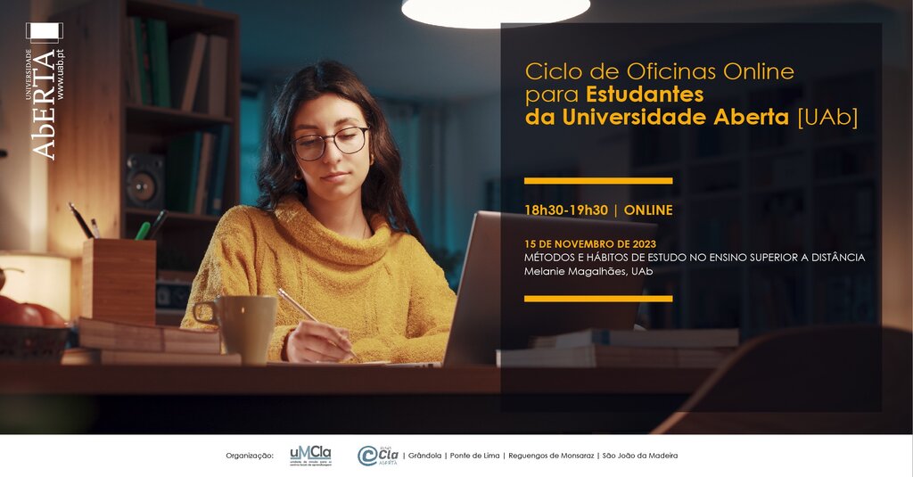 ciclo de Oficinas Online para estudante da UAb