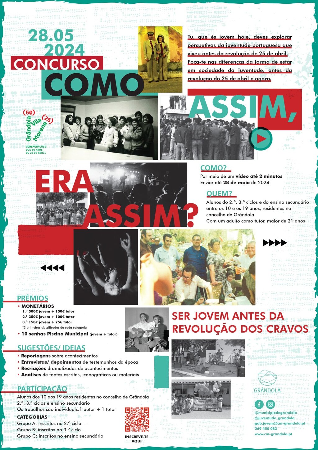 JUVENTUDE | Concurso " Como assim, era assim ? " 