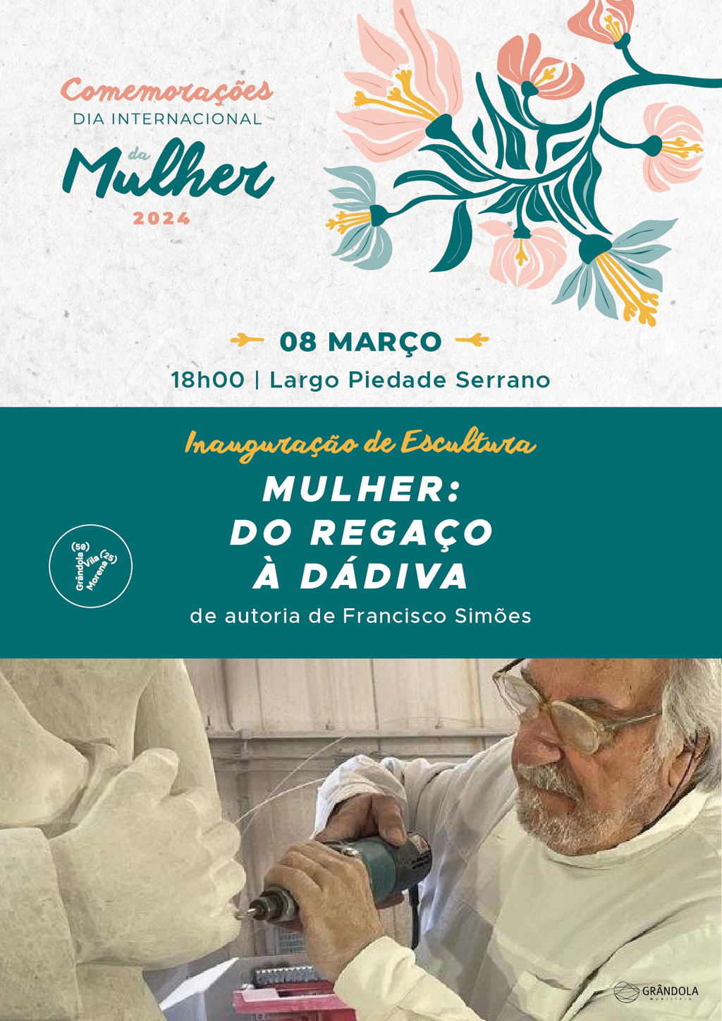 COMEMORAÇÕES | Dia Internacional da Mulher » Inauguração de Escultura » Mulher: Do Regaço à Dádiva