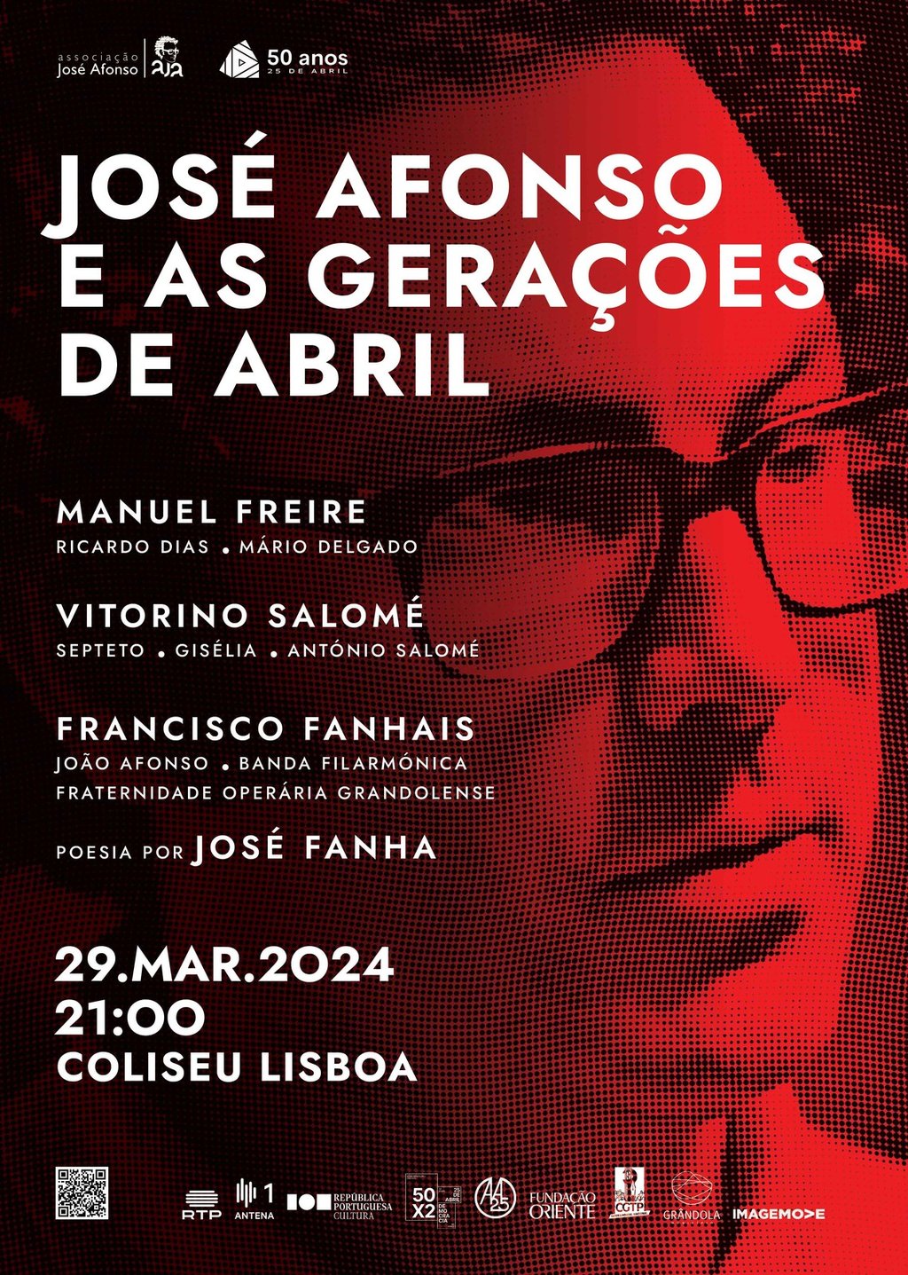 ESPETÁCULO | “José Afonso e as gerações de Abril” - Coliseu dos Recreios - Lisboa