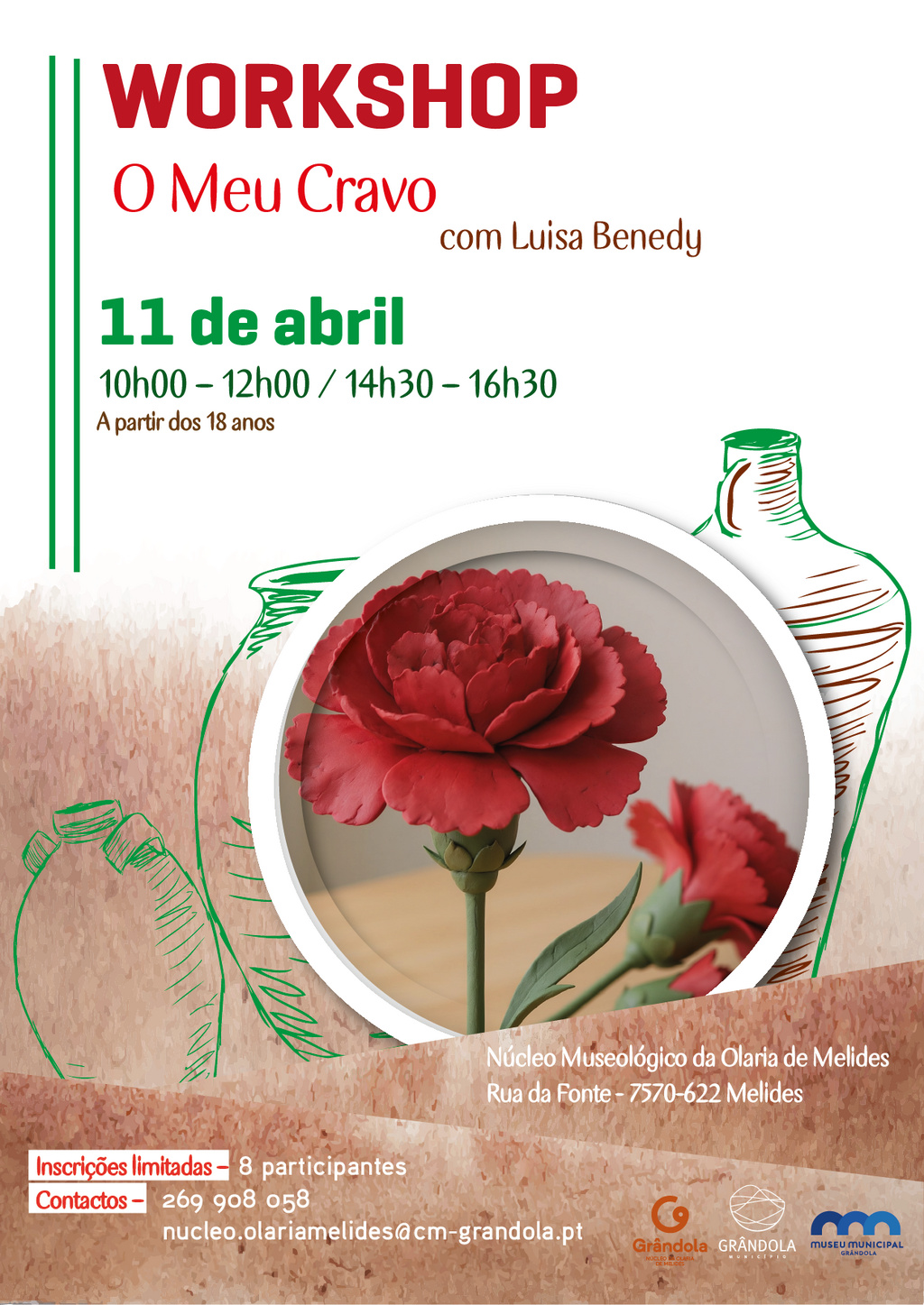 WORKSHOP | Olaria | O meu cravo com Luisa Benedy 