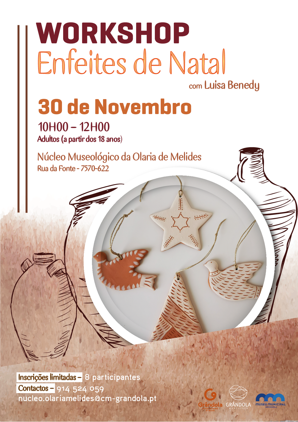 PATRIMÓNIO | Workshop - Enfeites de natal com Luísa Benedy