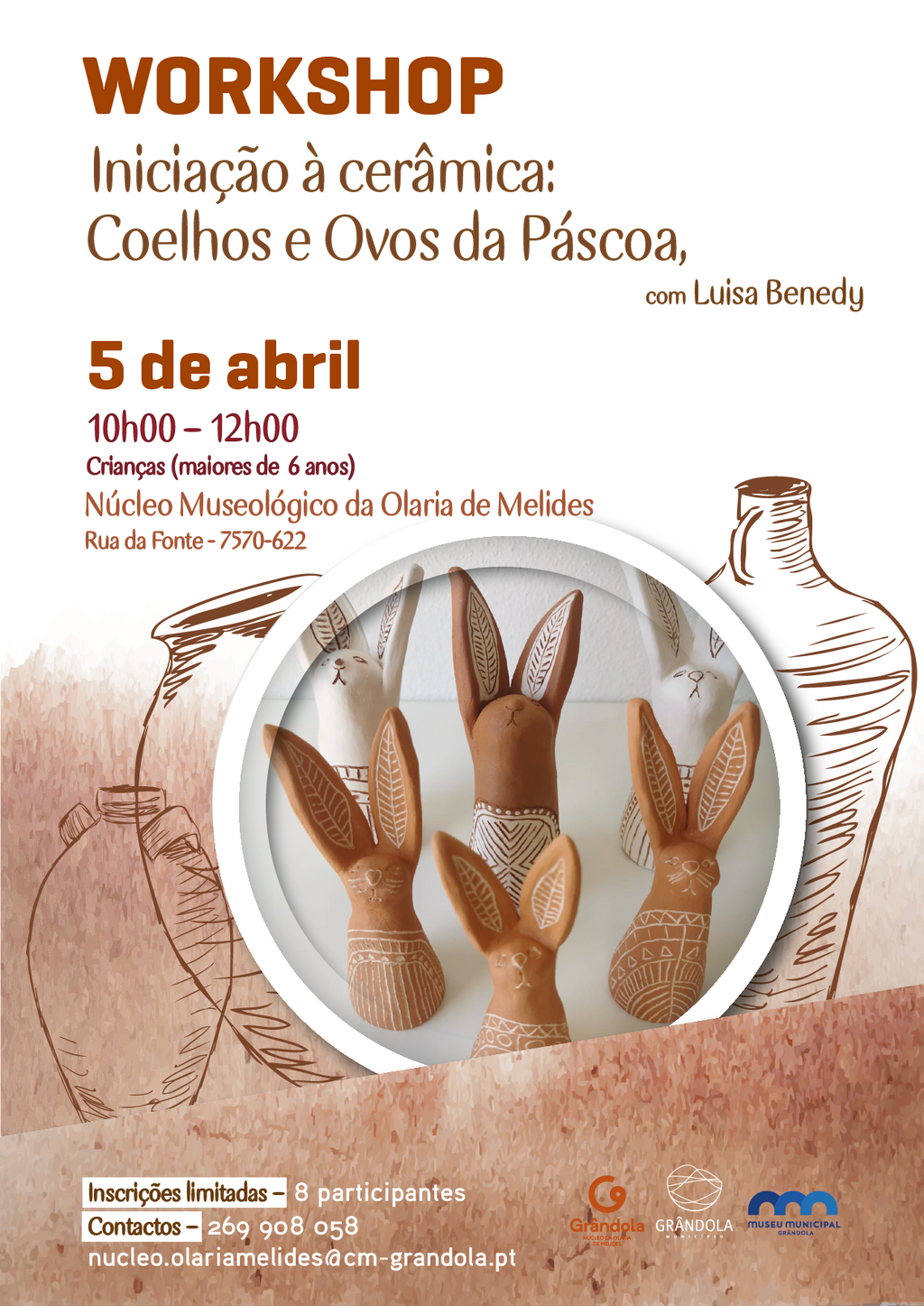 WORKSHOP | Iniciação à Cerâmica » coelhos e ovos da páscoa com Luísa Benedy