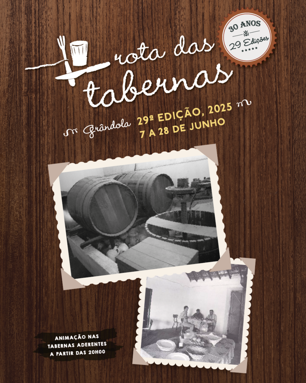 GASTRONOMIA | 3O anos * Rota das Tabernas 