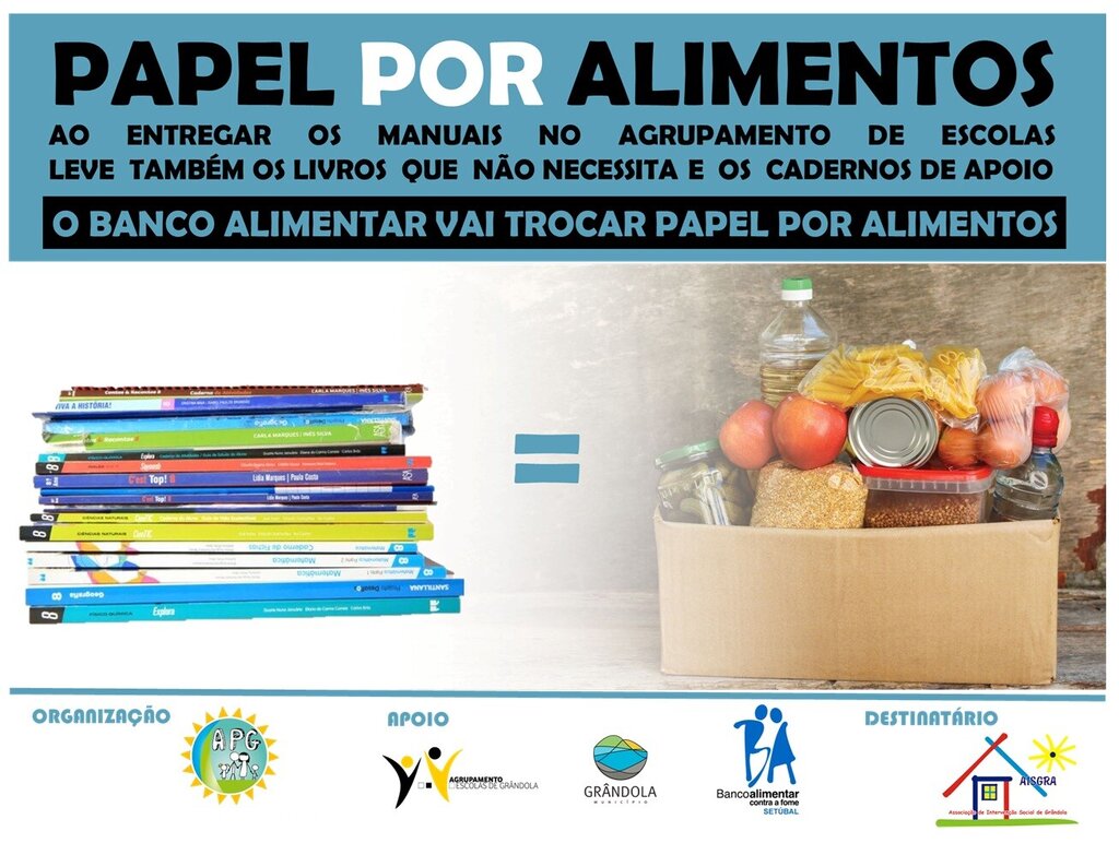 EDUCAÇÃO | Entrega de manuais escolares » Papel por alimentos 