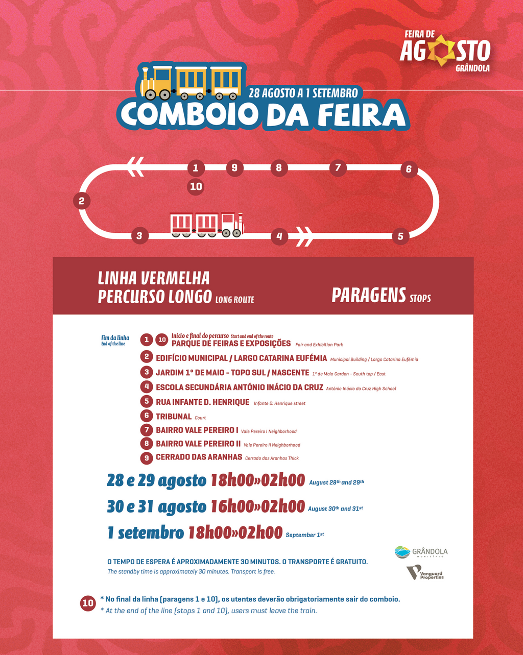 VERÃO | Feira de Agosto ' 2025  » COMBOIO » LINHA VERMELHA