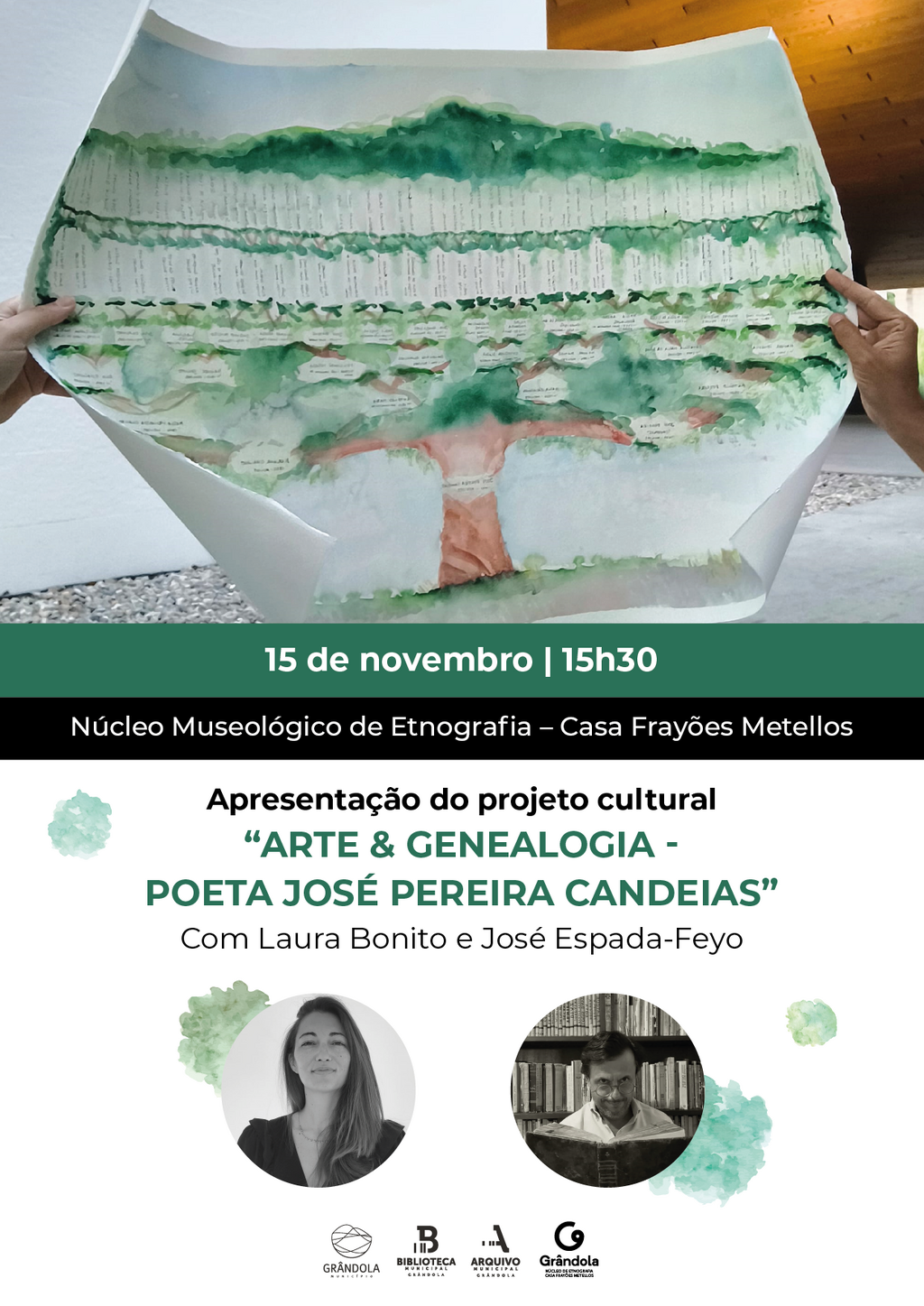 ARTE & CULTURA | Apresentação do projeto cultural «ARTE & GENEALOGIA - POETA JOSÉ PEREIRA CANDEIAS»