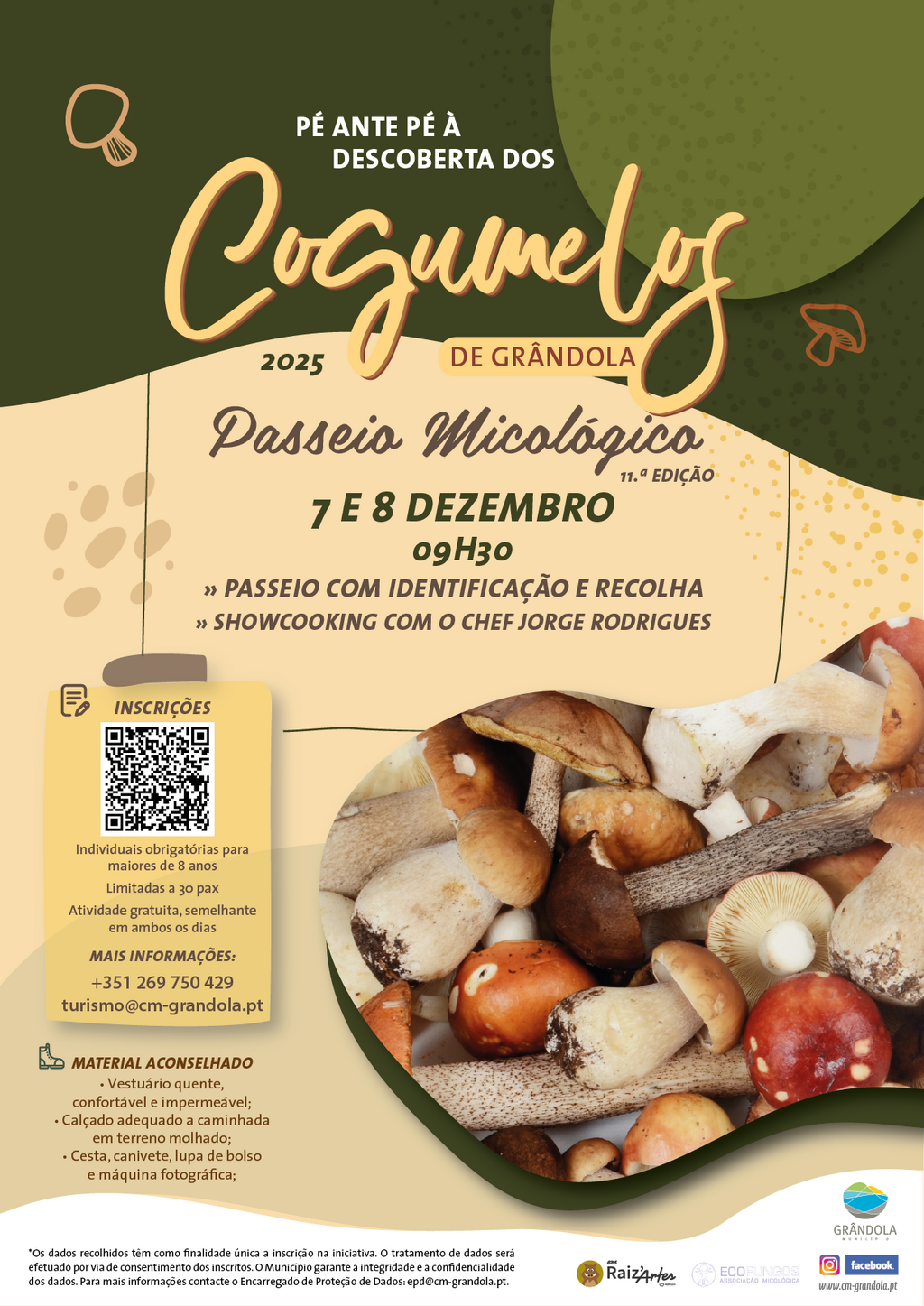 TURISMO | Passeio Micológico «Pé Ante Pé à Descoberta dos Cogumelos de Grândola»