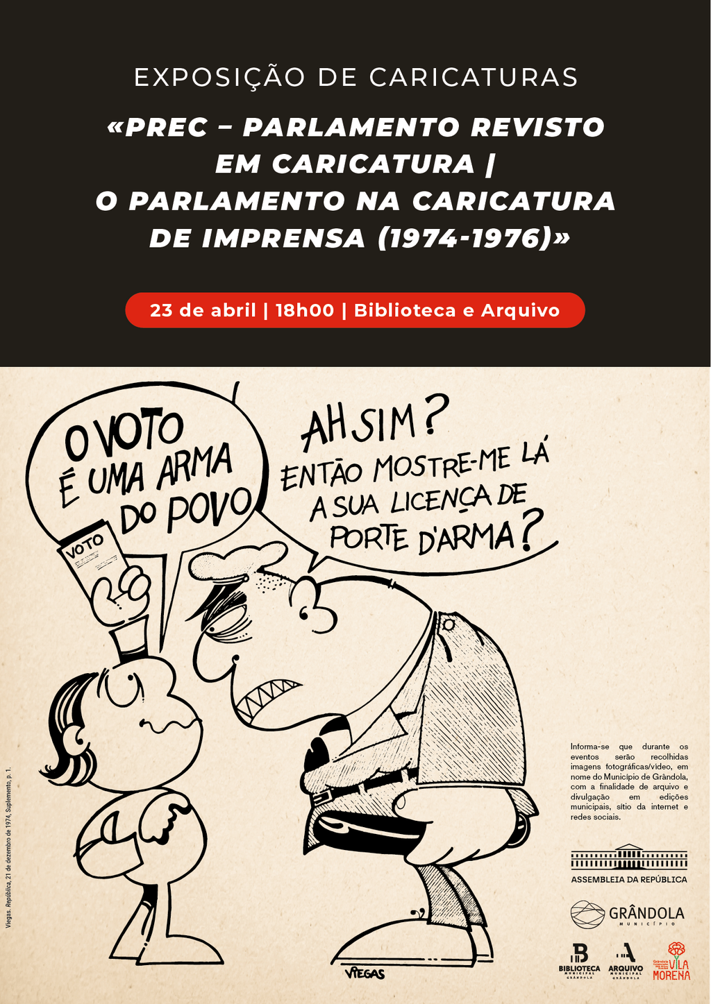 BIBLIOTECA | Exposição  «PREC- Parlamento Revisto em Caricatura» 