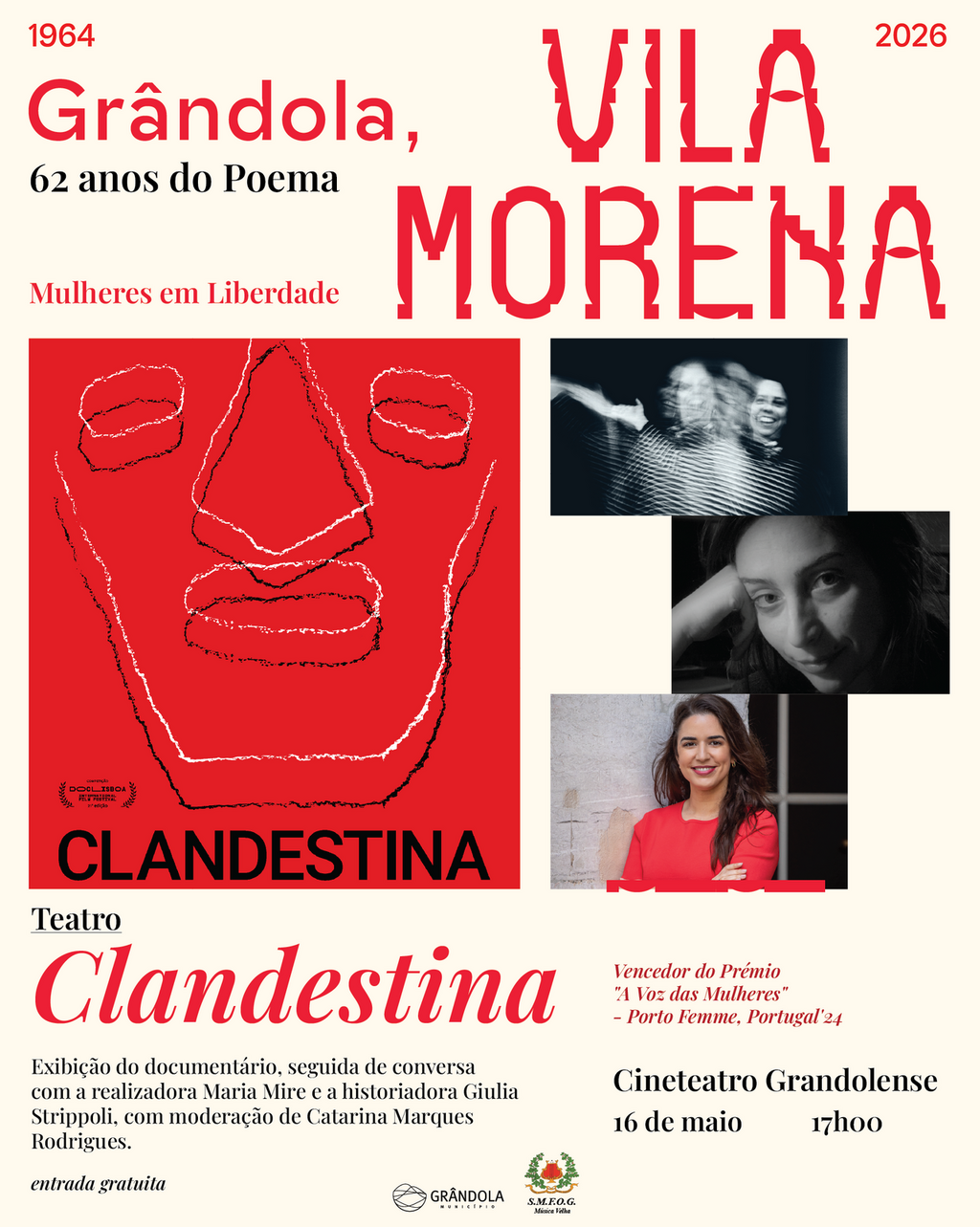CULTURA | Grândola, Vila Morena - 62 Anos do Poema | Cine-conversa Clandestina
