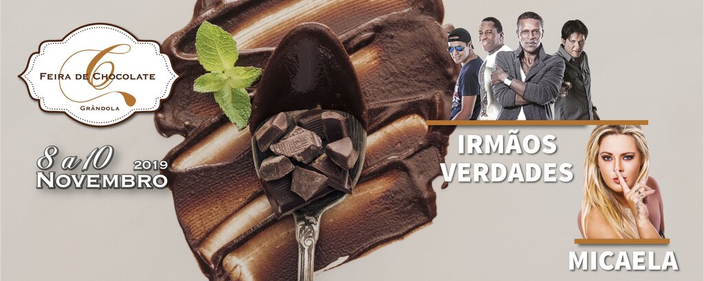 Irmãos Verdades e Micaela na Feira de Chocolate de Grândola