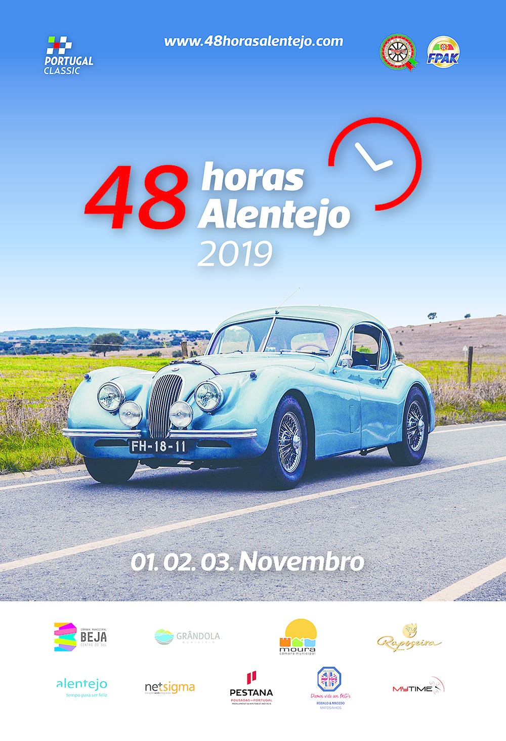 48 Horas Automóveis Antigos ao Alentejo chega a Grândola dia 3 de Novembro com exibição dos cláss...