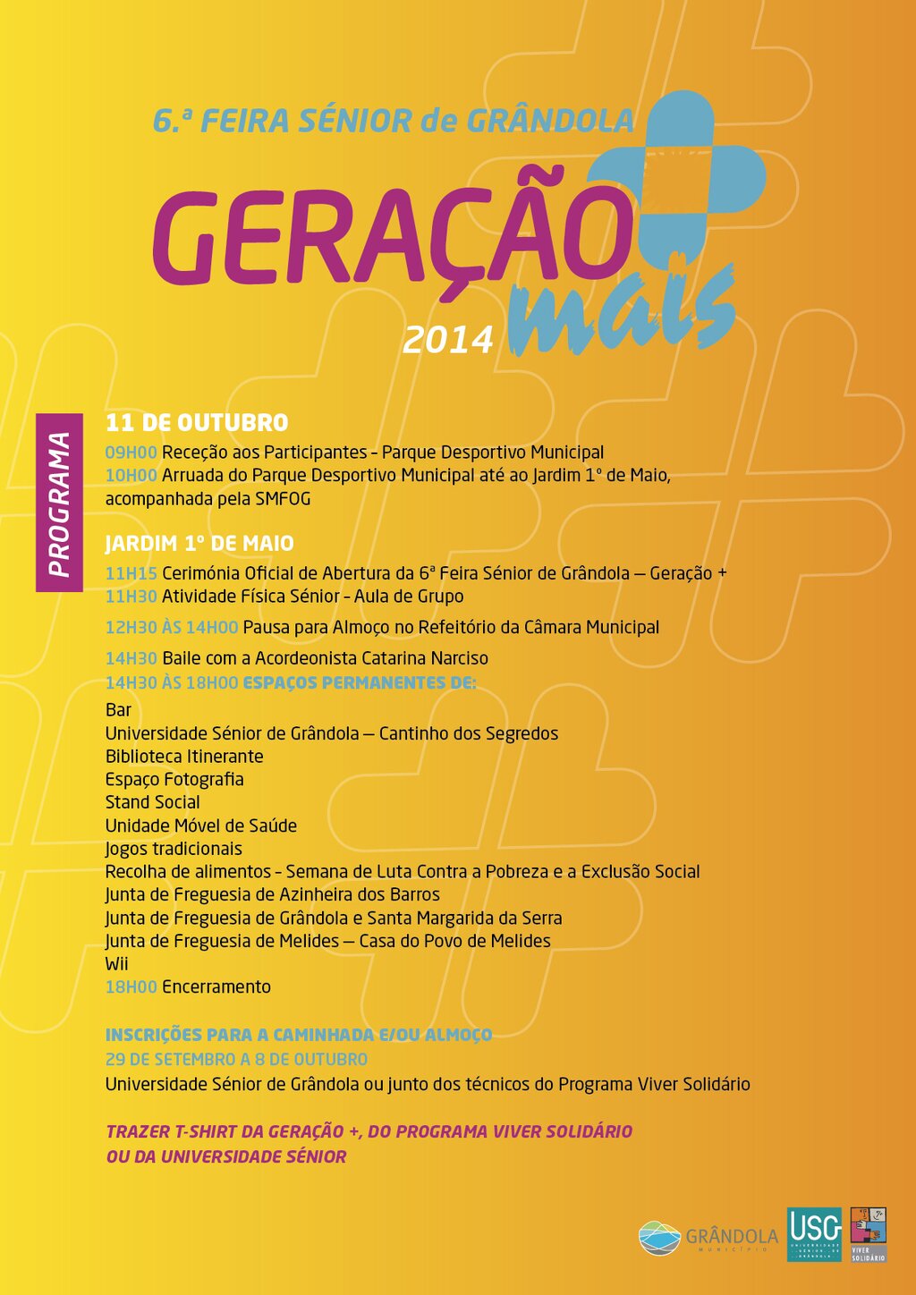 6ª Feira Sénior de Grândola - GERAÇÃO + Para uma Geração Mais Ativa