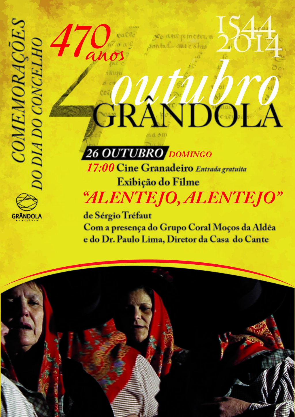 O Cante Alentejano em destaque este domingo nas Comemorações do Dia do Concelho 