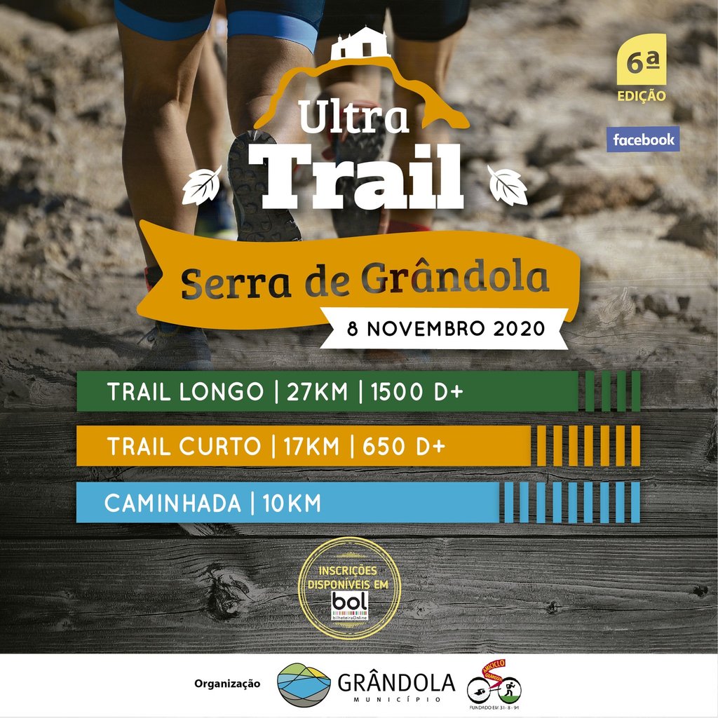 Inscrições para Ultra Trail Serra de Grândola 2020 esgotadas