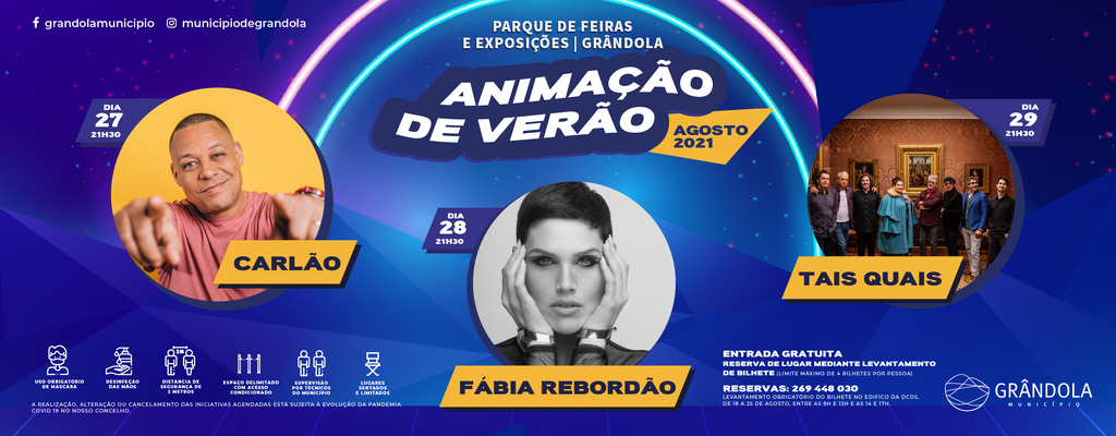 A música nacional regressa ao palco do Parque de Feiras e Exposições de Grândola