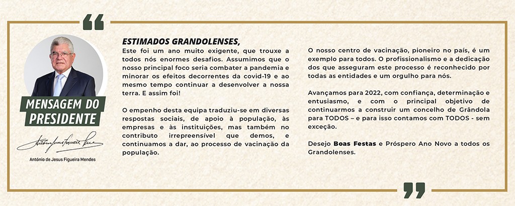 Mensagem de Natal do Presidente, António Figueira Mendes