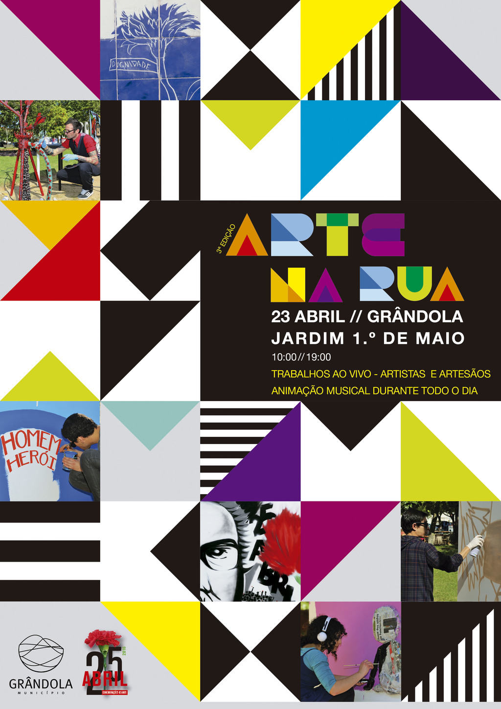 "Arte Na Rua" regressa ao Jardim 1.º de Maio com participação do graffiter Smile 1 Art