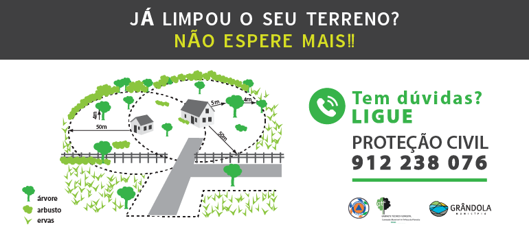 Limpeza de Terrenos Obrigatória até 15 de março!