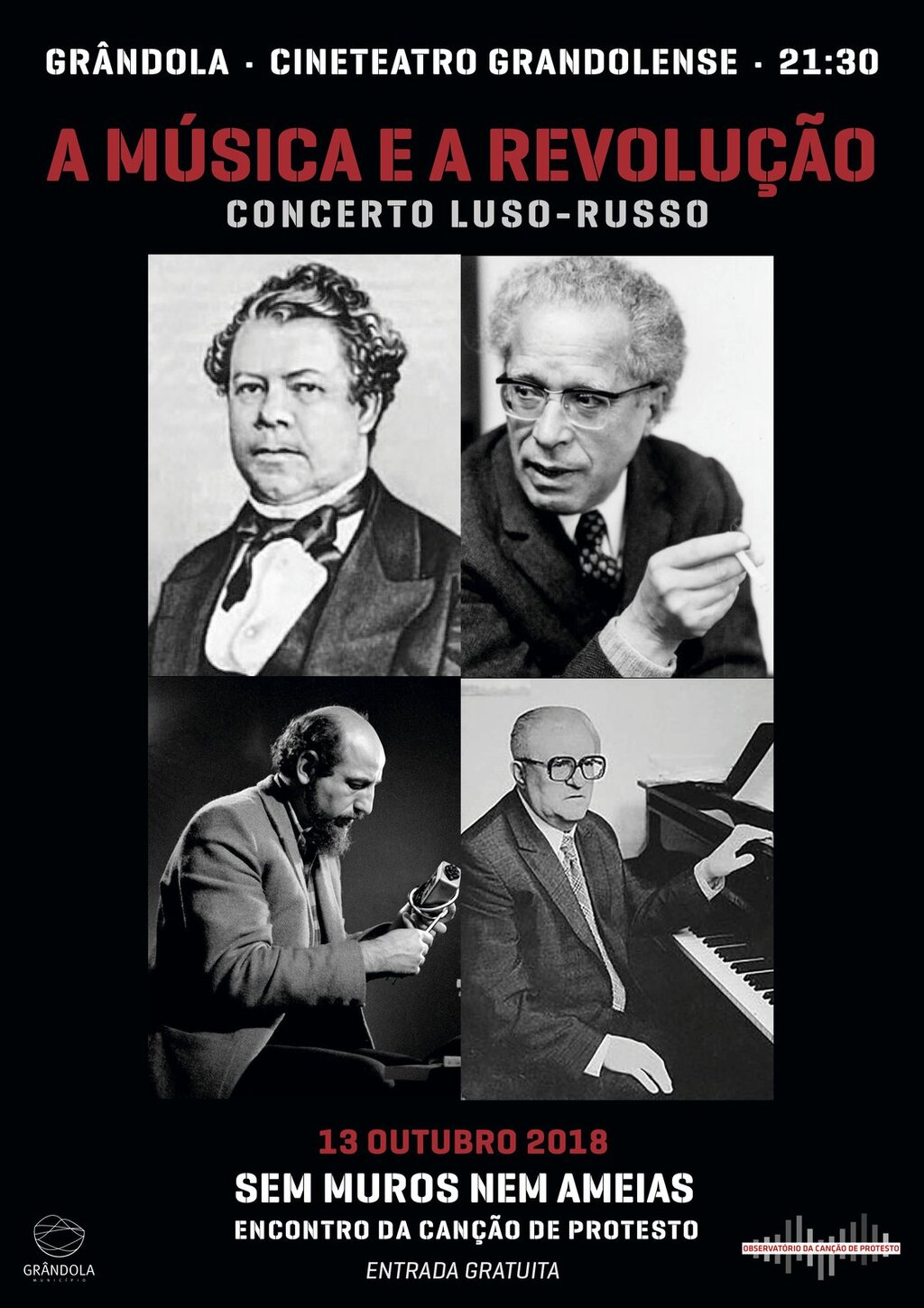 «Luso-Russo — A Música e a Revolução» tributo a Fernando Lopes-Graça no SEM MUROS NEM AMEIAS