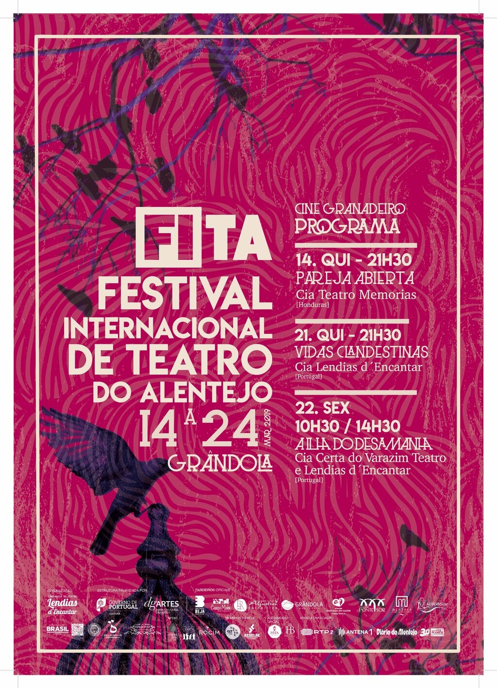 Grândola recebe 3 Espectáculos do FITA Festival Internacional de Teatro do Alentejo