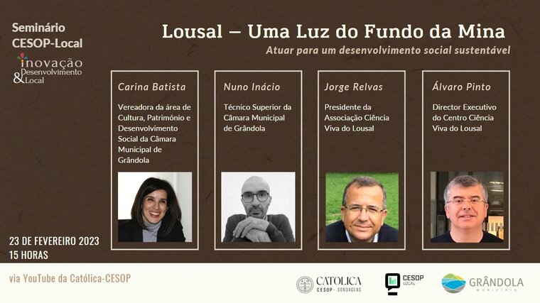 Cartaz Oradores IDL Grândola_ Lousal - Uma Luz ao Fundo da Mina