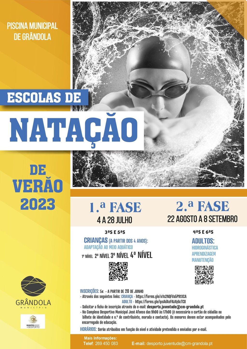 escolas de natação 2023-2